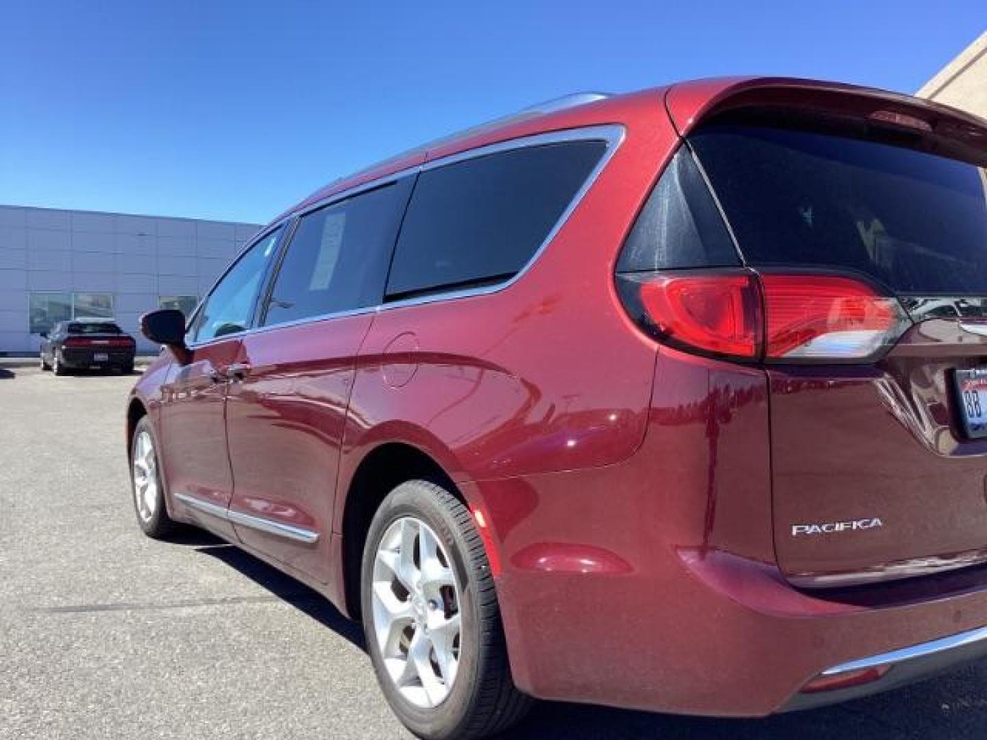 2020 Velvet Red Pearl Coat /Black, premium leather Chrysler Pacifica Limited (2C4RC1GG5LR) with an 3.6L V6 DOHC 24V engine, 9-Speed Automatic transmission, located at 1235 N Woodruff Ave., Idaho Falls, 83401, (208) 523-1053, 43.507172, -112.000488 - Photo#2