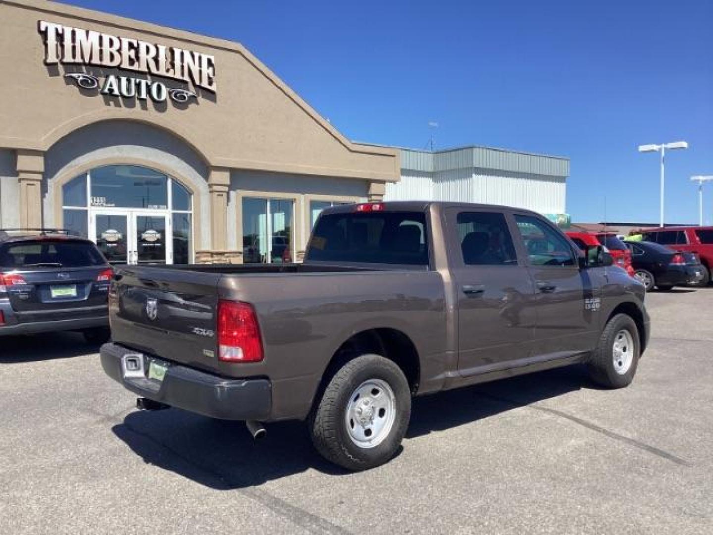 2019 BROWN /Black/Diesel Gray (Fleet), cloth RAM 1500 Classic Tradesman Crew Cab SWB 4WD (1C6RR7KG7KS) with an 3.6L V6 DOHC 24V FFV engine, 8-Speed Automatic transmission, located at 1235 N Woodruff Ave., Idaho Falls, 83401, (208) 523-1053, 43.507172, -112.000488 - Photo#4