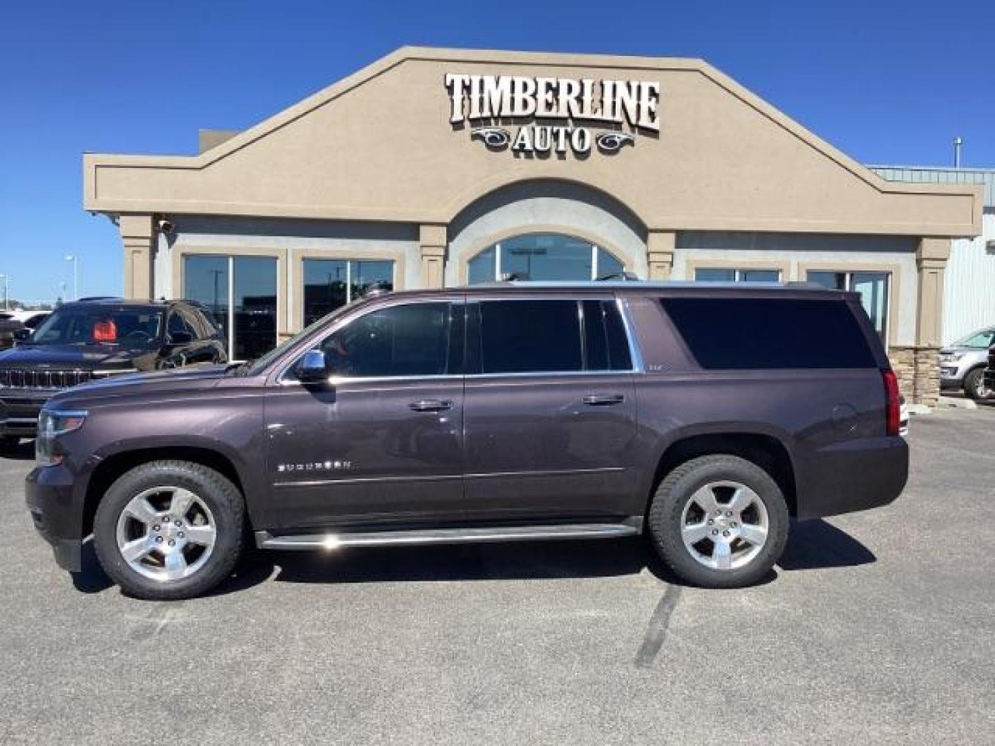 2016 Slate Gray Metallic /Jet Black, premium leather Chevrolet Suburban LTZ 4WD (1GNSKJKC3GR) with an 5.3L V8 OHV 16V engine, 6-Speed Automatic transmission, located at 1235 N Woodruff Ave., Idaho Falls, 83401, (208) 523-1053, 43.507172, -112.000488 - Photo#1