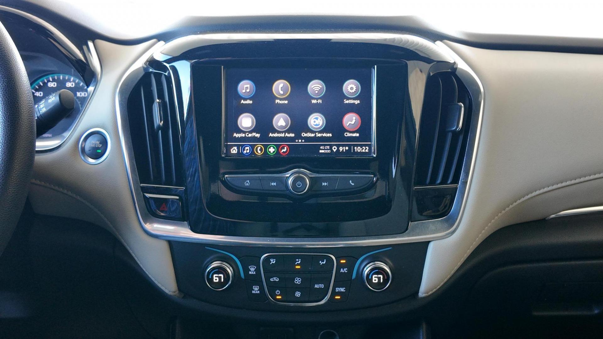 2022 Summit White /Jet Black/Chai Chev Trav 76543 (1GNERFKW3NJ) with an 3.6L V6 DOHC 24V engine, 9-Speed Automatic transmission, located at 1235 N Woodruff Ave., Idaho Falls, 83401, (208) 523-1053, 43.507172, -112.000488 - Photo#5